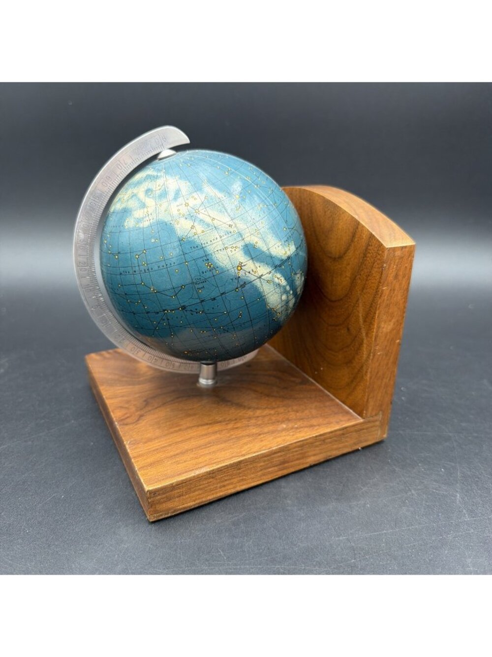 MCM 1960's Columbus Celestial Globe Bookend - W. Germany Constellations Rare